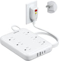 2 Prong GFCI Power Strip, VINTAR 2 Prong to 3 Prong GFCI Plug Adapter, 6ft by VINTAR