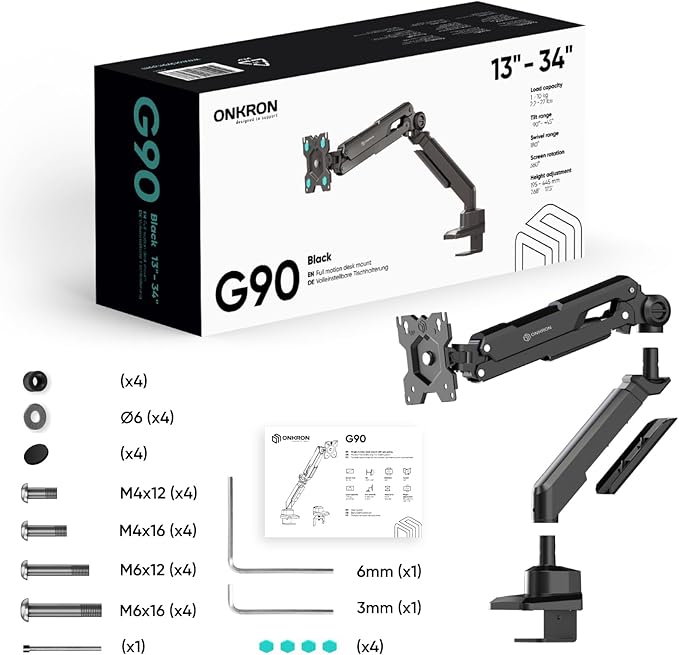 ONKRON Single Monitor Desk Mount - Image 9