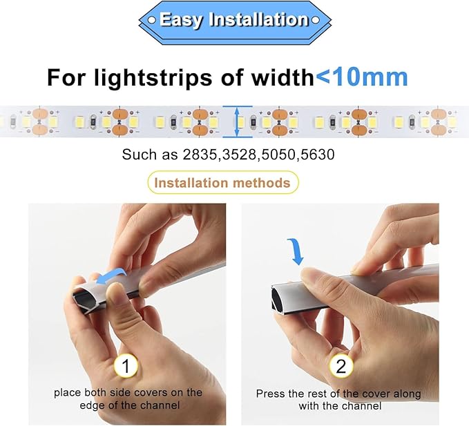 VST 20pack 3.3ft LED Channel, V Shape Led Diffuser Channel, LED Aluminum - Image 3
