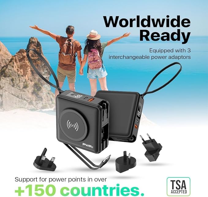 PWRMobile PWR Travel PRO 5-in-1 Power Bank – 10, 000mAh - Image 6