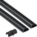 D-Line 31.4in TV Cord Hider, Patented Half Round Cable Cover, Hide Wall Mount by D-LineUSAinc