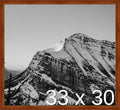 Frame It Easy 33 x 30 Russet Wood Frame by FrameItEasy