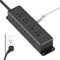 45W USB-C Fast Charging Under Desk Power Strip, 12 Outlet Mountable Power Strip by ANNQUAN