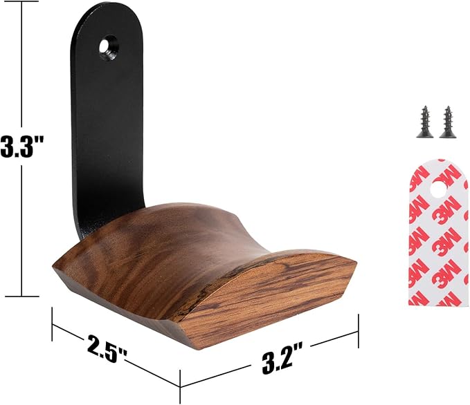 Mt.Jun Wood Headphone Wall Mount Holder, - Image 6