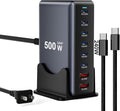 500W Fast Charging 8 Port USB C Charger Block by Unknown