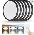 YELIOLED 6 Pack 12 Inch Slim Dimmable LED Flush Mount Ceiling Light Fixtures by YELIOLED