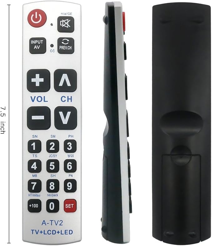 LuckyStar Big Button Universal Remote Control A-TV2, Initial Setting - Image 7
