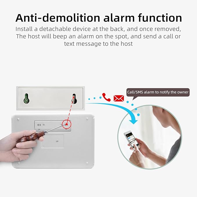 LWOHSI Home Security Alarm System, Wireless 4G/WiFi Home Security Systems - Image 8