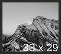 Frame It Easy 33 x 29 Coffee Wood Frame by FrameItEasy
