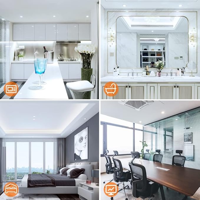 inShareplus 6 Pack 2 Inch LED Recessed Lighting, Downlight Dimmable 3W - Image 7