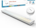 Leetdud Under Cabinet Lighting Plug in or Hardwired Built-in Dimmer, 24 Inch 12W by Leetdud