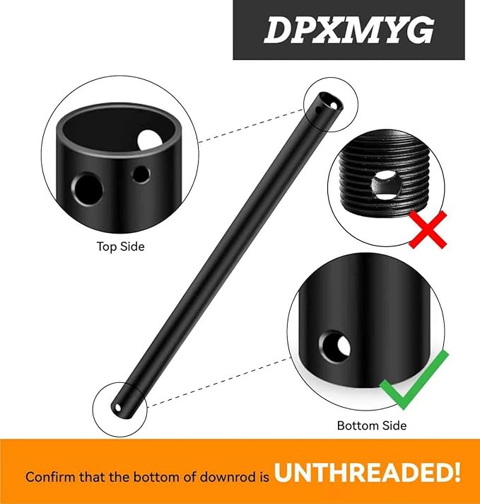DPXMYG 48 inch Ceiling Fan Downrod - Image 2