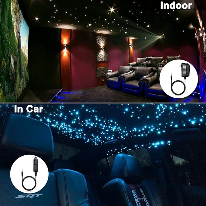 AMKI 16W Bluetooth Twinkle Fiber Optic Star Ceiling Lights Lamp Kit, LED RGBW - Image 7