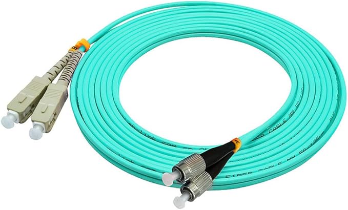 Jeirdus 10 Meters 33ft SC to FC Duplex 50/125 10G OM3 Multi-Mode Fiber Optic - Image 4