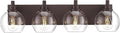 METWET Bathroom Light Fixtures Over Mirror, 4-Light Oil Rubbed Bronze Bathroom by Metwet
