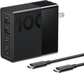 Lenovo 100W USB C Charger, 4-Port Multi-Device Fast Charging, by LENOVO