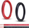 Shirbly 6 Gauge Battery Cable, 5FT Red + 5FT Black 6 AWG Pure Copper Wire by Shirbly