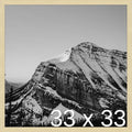 Frame It Easy 33 x 33 Wheat Wood Frame by FrameItEasy