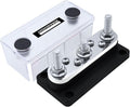 AMOMD 300A Bus Bars 3 Terminal Studs M8 4x8#-32 Screws Nickel Plated Copper by AMOMD