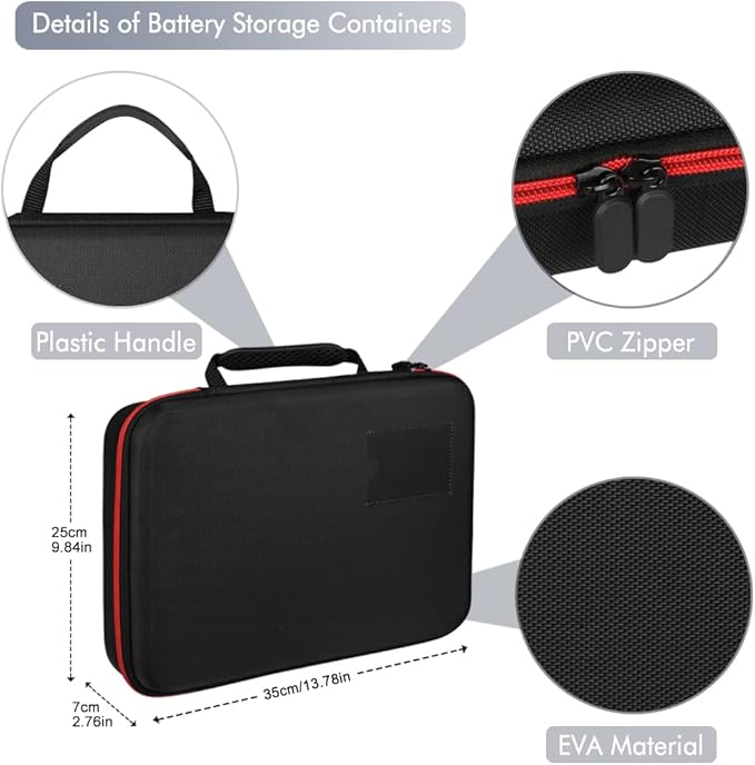 keabys Battery Organizer Holder Storage Case - Image 4