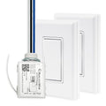 RunLessWire 3-Way Battery-Free DIY Wireless Light Switch Kit 150ft RF Range by RunLessWire