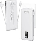 charmast Portable Charger with Built-in Cables and Plug, 10000mAh USB C Power by Charmast