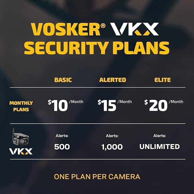 Vosker VKX Construction Pack Solar 4G LTE Security Camera, Wireless Outdoor - Image 9