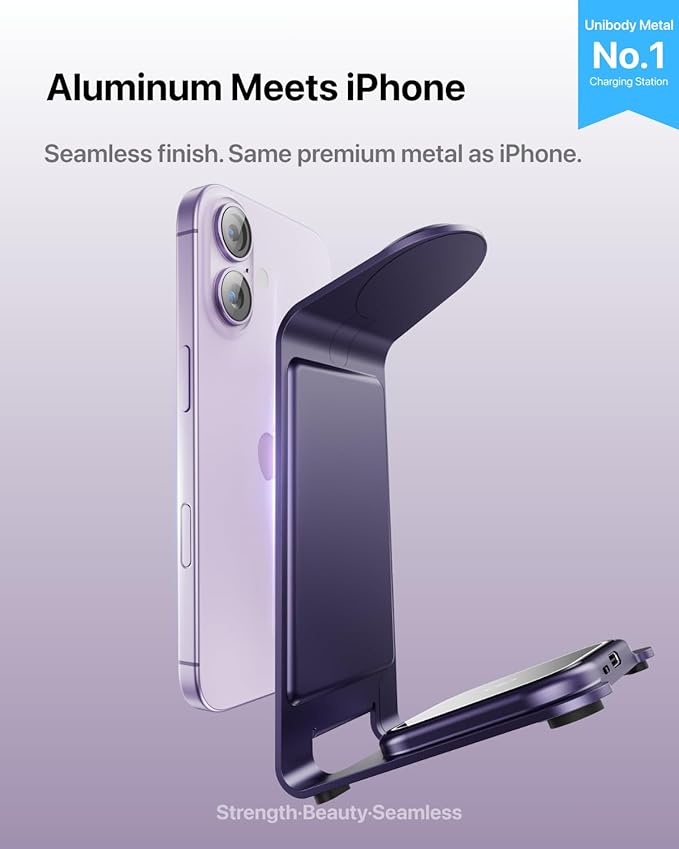 Intoval Aluminum 3 in 1 Wireless Charging Station - Image 2