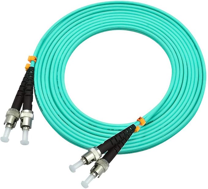 Jeirdus 100 Meters 328ft ST to ST Duplex 50/125 10G OM3 Multi-Mode Fiber Optic - Image 3