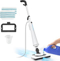 Black Steam Mop for Hardwood Floors, 1300W 25S Heat Up Floor Steamer by HawKamUS
