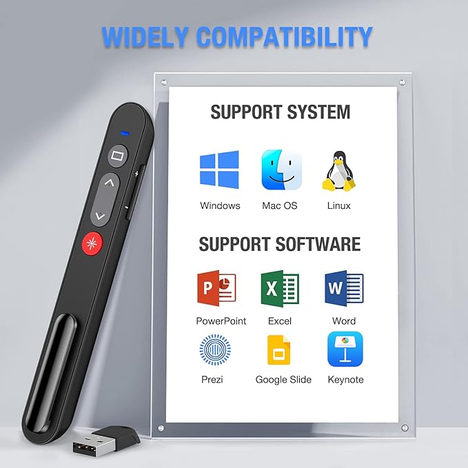 NinjajoyOX Presentation Clicker, Wireless Presenter Clicker - Image 4