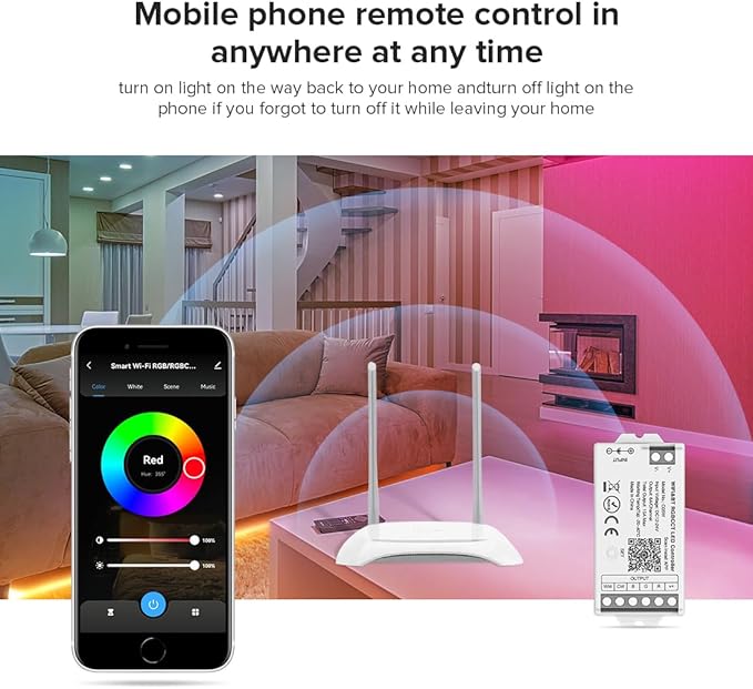 BTF-LIGHTING RF 2.4GHz Wireless Remote RC09RFB & C05W RGBWW 2.4GHz Tuya WiFi - Image 6