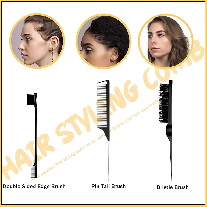 7 Pcs Hair Wax and Edge Control Set - Image 6