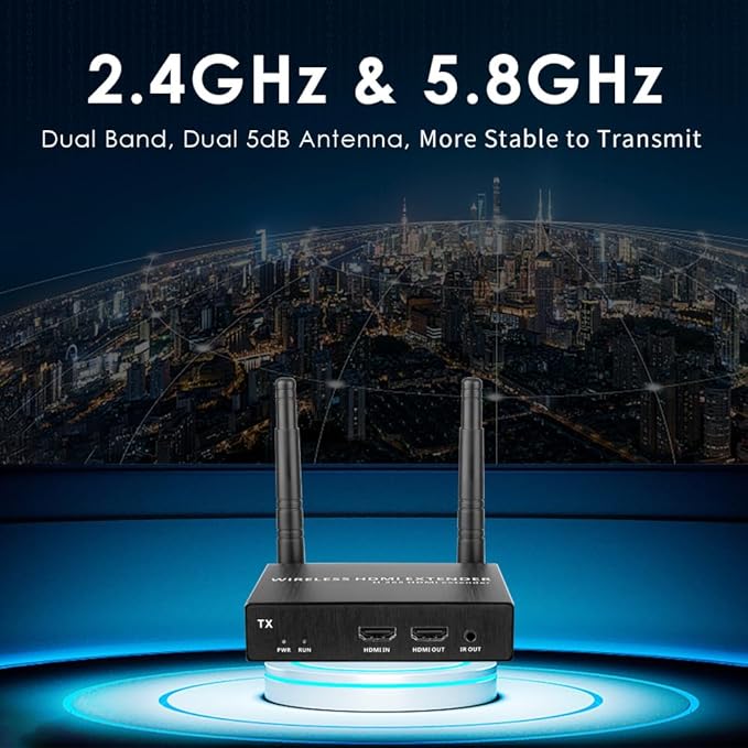 EXVIST 100M 4K@30FPS HDMI Wireless Extender 1x Receiver Only, IR Support - Image 3