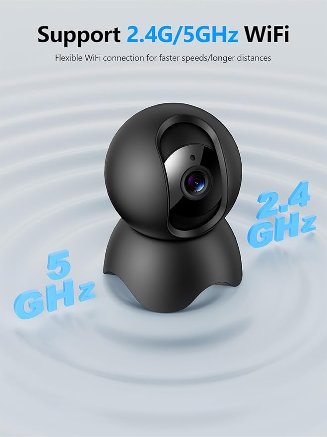 YYSY 2K 2.4G&5G Indoor Security Camera, 2 Packs Pet/Dog/Baby Security Camera - Image 9