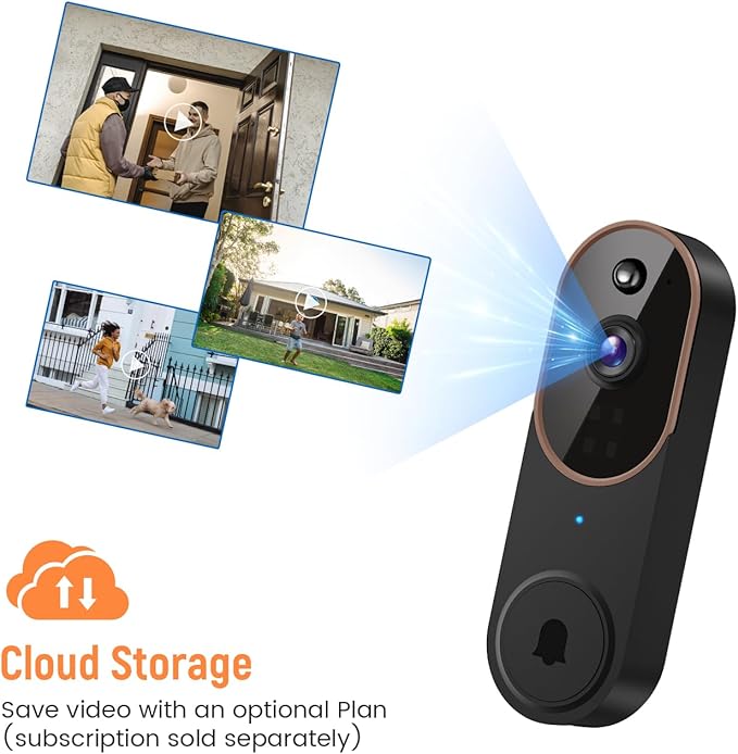 GridTera 1080p Wireless Video Doorbell Camera, AI Human Detection, Live View - Image 8