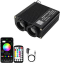 AZIMOM Dual Color 32W Sound Activated Fiber Optic Light Source RGBW Light Box by AZIMOM