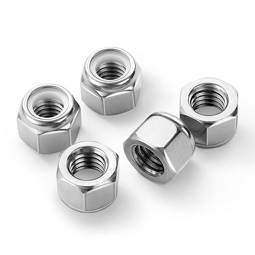 MewuDecor 5/16-18 Nylon Insert Hex Lock Nuts Locknuts, 304 Stainless Steel 18-8 - Image 6