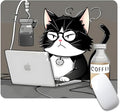 Cat Square Mouse pad, Waterproof, Anti Slip Rubber Base, Computer Mouse pad by Goodsprout