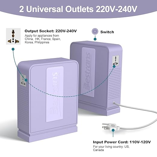BESTRANS 3000W Step Up Transformer 110v to 220v Converter, Heavy Duty Voltage - Image 3