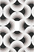 Bvtewkhz Black/White Art Marble 1 Gang Single Toggle Decorative Light Switch by Unknown
