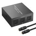 3 Port Toslink Splitter with Optical Cable Premium Quality Digital Optical by Azduou