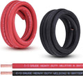 Shirbly 2/0 Gauge Battery Cable, 10FT Red + 10FT Black 2/0 AWG Pure Copper Wire by Shirbly