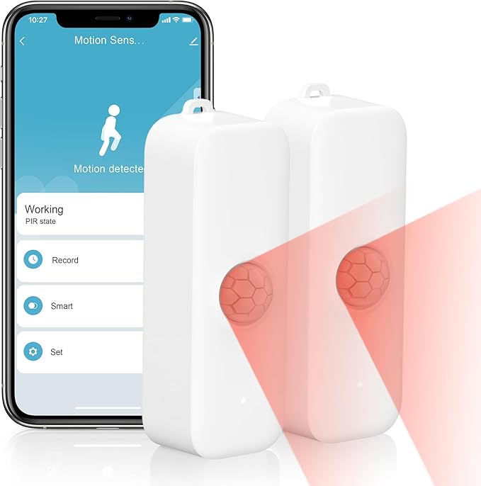 eMylo WiFi Motion Sensor 2 Pack, Smart Wireless Presence Sensor Detector by eMylo