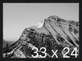 Frame It Easy 33 x 24 Black Grain Wood Frame by FrameItEasy