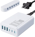 USB C Fast Charger, 105W GaN 6-Port Desktop USB Charging Station Hub, USB C by Nexwell