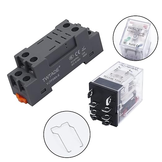 TWTADE/AC 24V Relay 10A Electromagnetic Power Coil Relay 8 Pins DPDT 2NO+2NC - Image 2