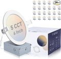 POWERASIA 24 Pack Recessed Lighting 6 Inch by POWERASIA