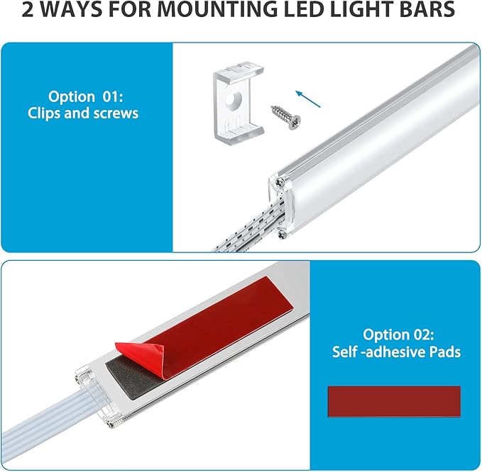 Under Cabinet LED Lights Kit. RGB Color Changing & Super Bright White Lighting. - Image 8