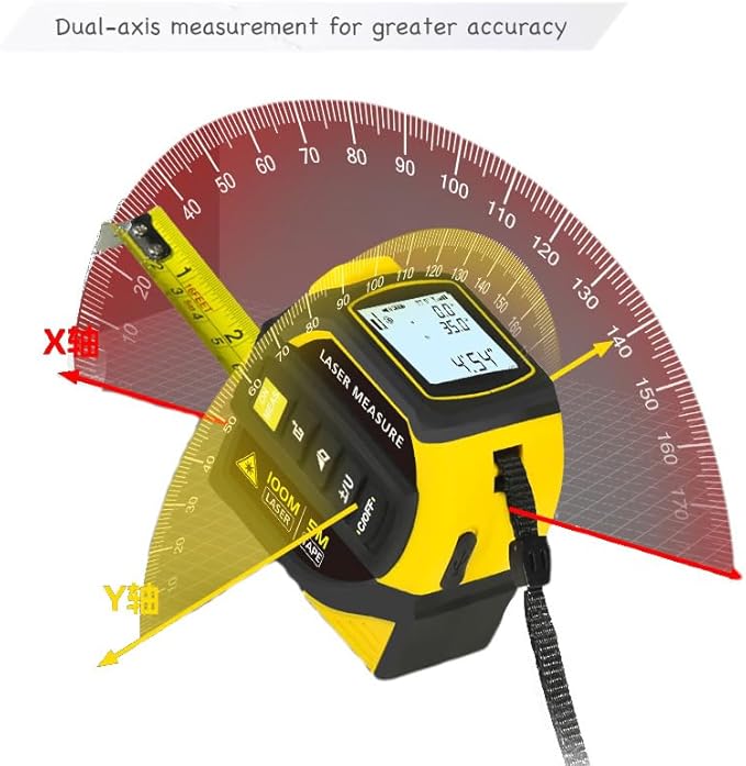 4-in-1 Digital Laser Tape Measure, 16FT Measuring Tape, 328ft Laser Distance - Image 7
